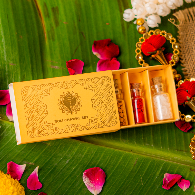 Roli, Chawal, Chandan, Mishri Set