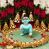 Blue Resin Laddu Gopal Idol 5.5 Inch