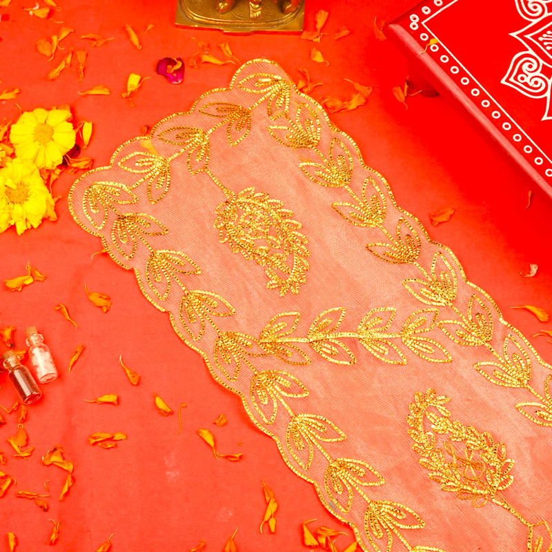 Divine Golden Mata Chunri | 19x 8.5"