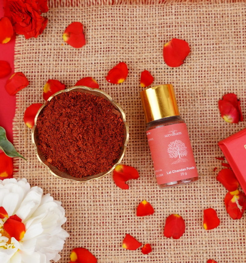 Red Chandan Powder for Pooja 25 gms | Lal Chandan Powder